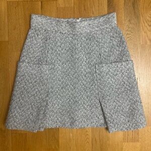Grey tweed mini skirt